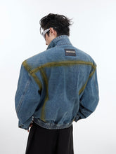 Washed Spray - Paint Gradient Denim Jacket - COPPING THREADS - ArguE CulturE